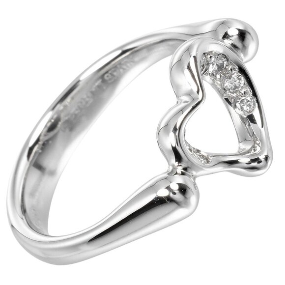 TIFFANY & CO. Platinum Diamond Ring - Picture 1 of 10